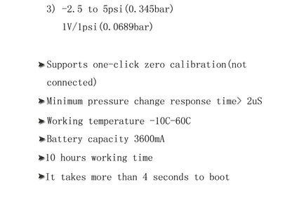 Automotive Cylinder Pressure Transmitter Professional Automotive Pressure Sensor JINHAN JH APT-100 Suitable for Oscilloscope