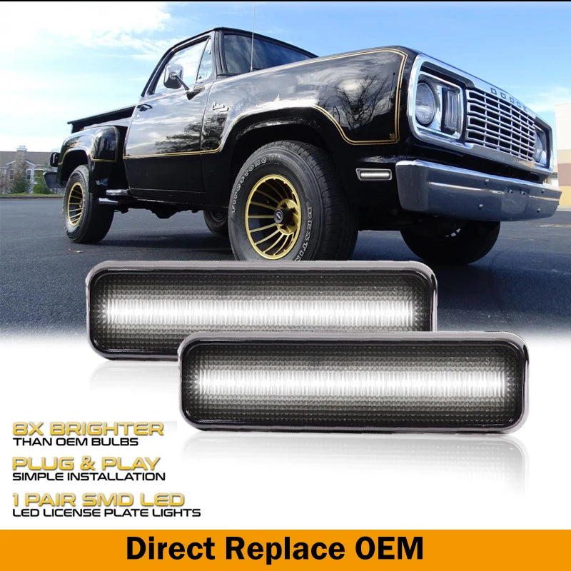 2pcs Front Side Marker Turn Signals For Dodge RAM D100 D150 D250