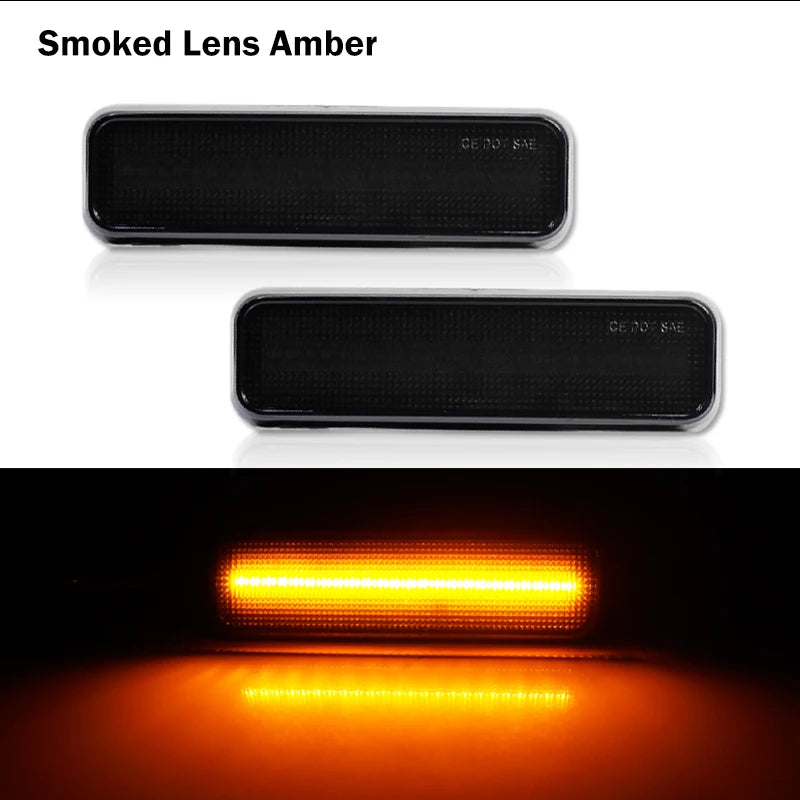 2pcs Front Side Marker Turn Signals For Dodge RAM D100 D150 D250