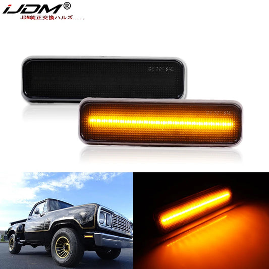 2pcs Front Side Marker Turn Signals For Dodge RAM D100 D150 D250
