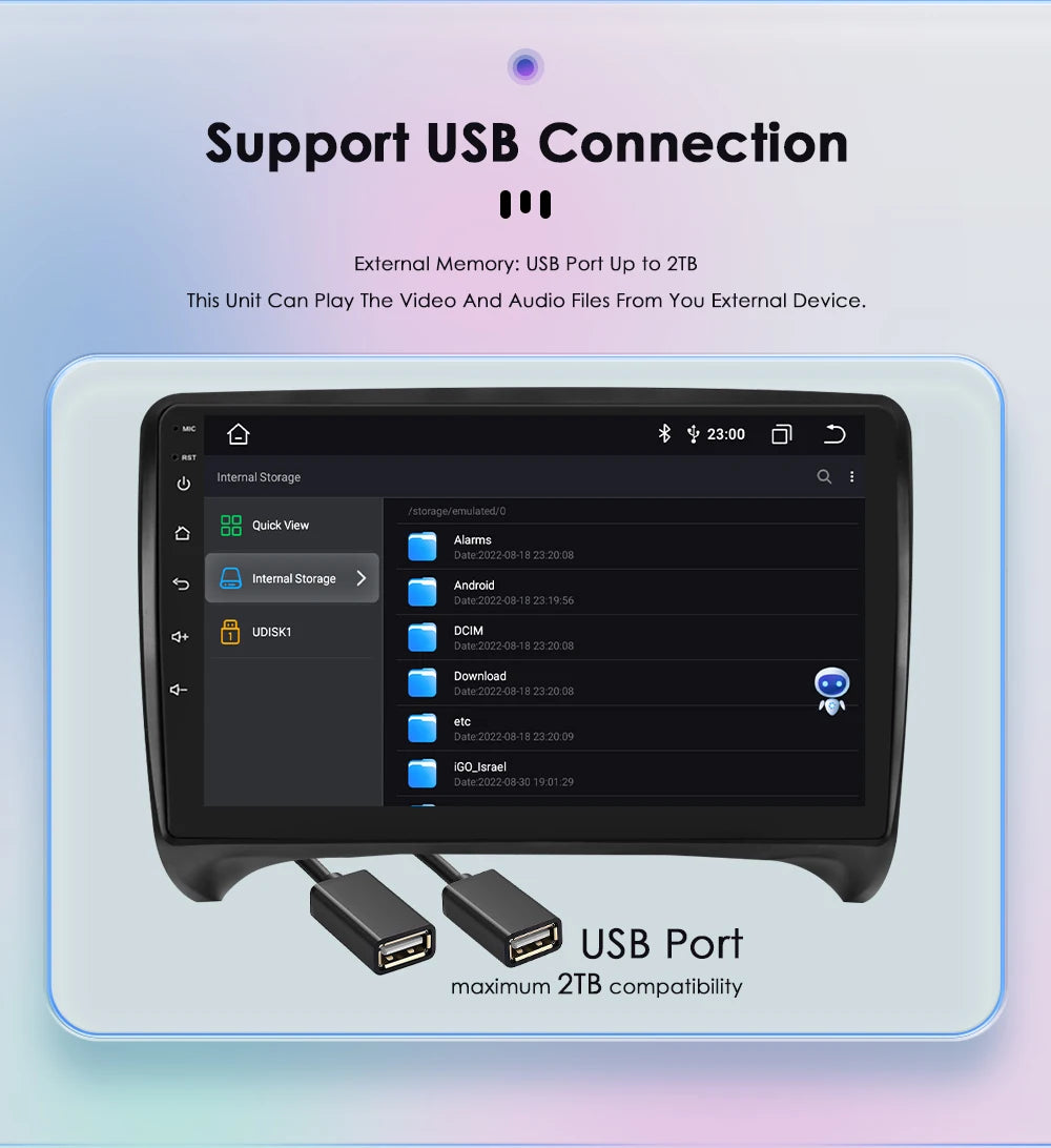 CarPlay Android Auto radio For Audi TT MK2 8J 2006-2014