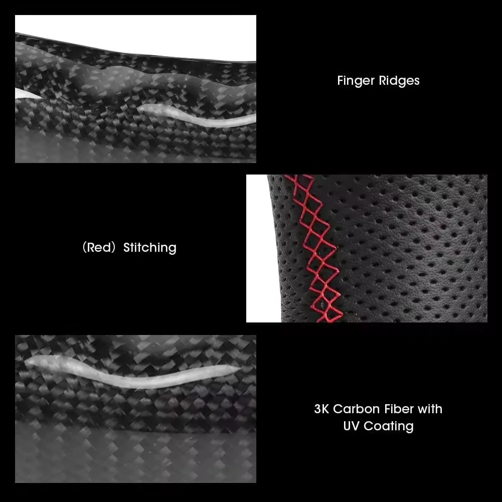 Carbon Fiber Steering Wheel For Dodge Challenger Charger SRT HELLCAT 2015‑2022