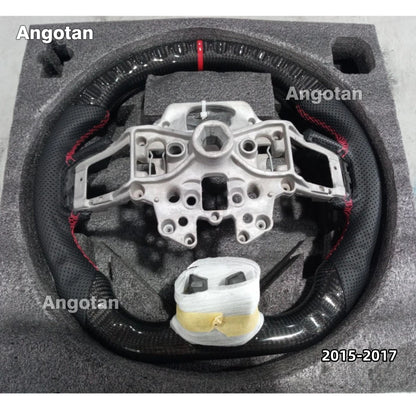 LED Carbon Fiber Steering Wheel for Ford Mustang 2015-2023