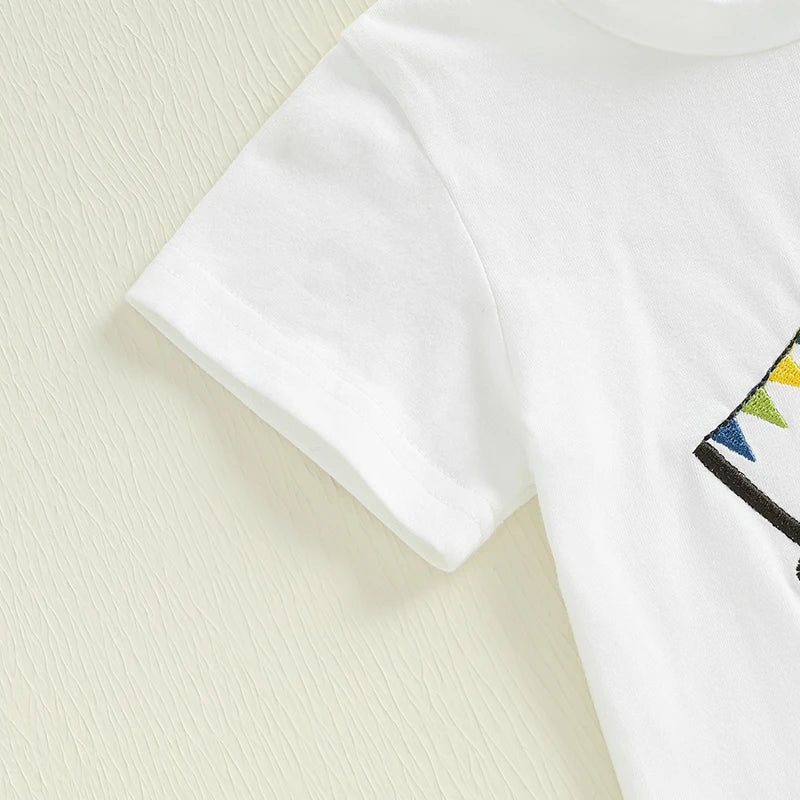 2Pc Embroidered Boat Set 6m-3T