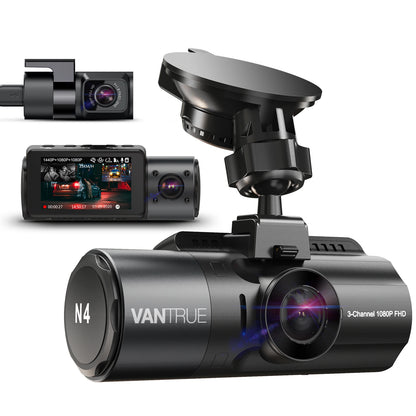 Vantrue N4 4K Dashcam 4K+1080P Front and Rear Dash Camera