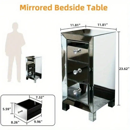 Mirrored Nightstand