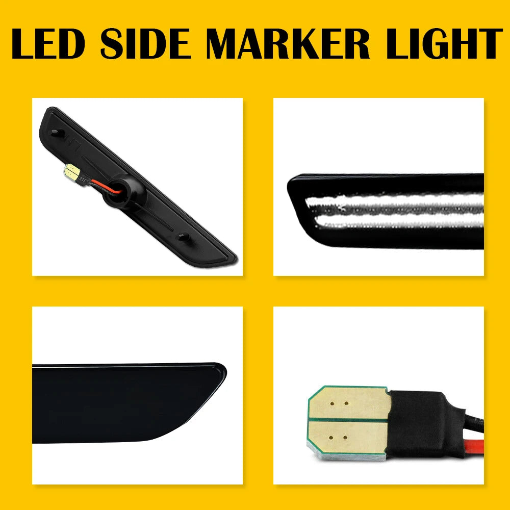 LED Side Marker Lights For Ford Mustang 2010-2014