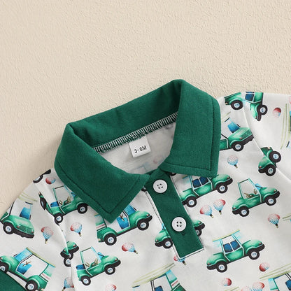 2Pc Green Golfing Set 6m-3T