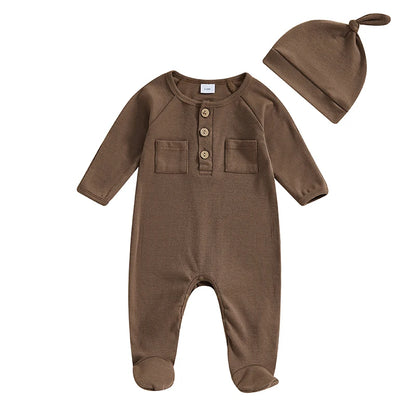 2Pc Double Pocket Onesie N-9M