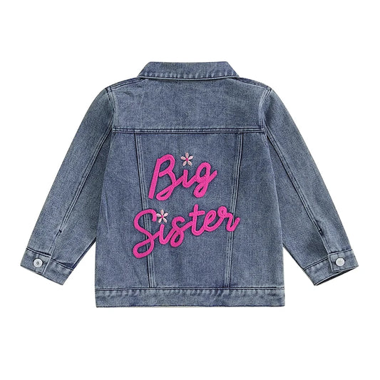 Big Sister Stitched Jean Jacket 18M-5T