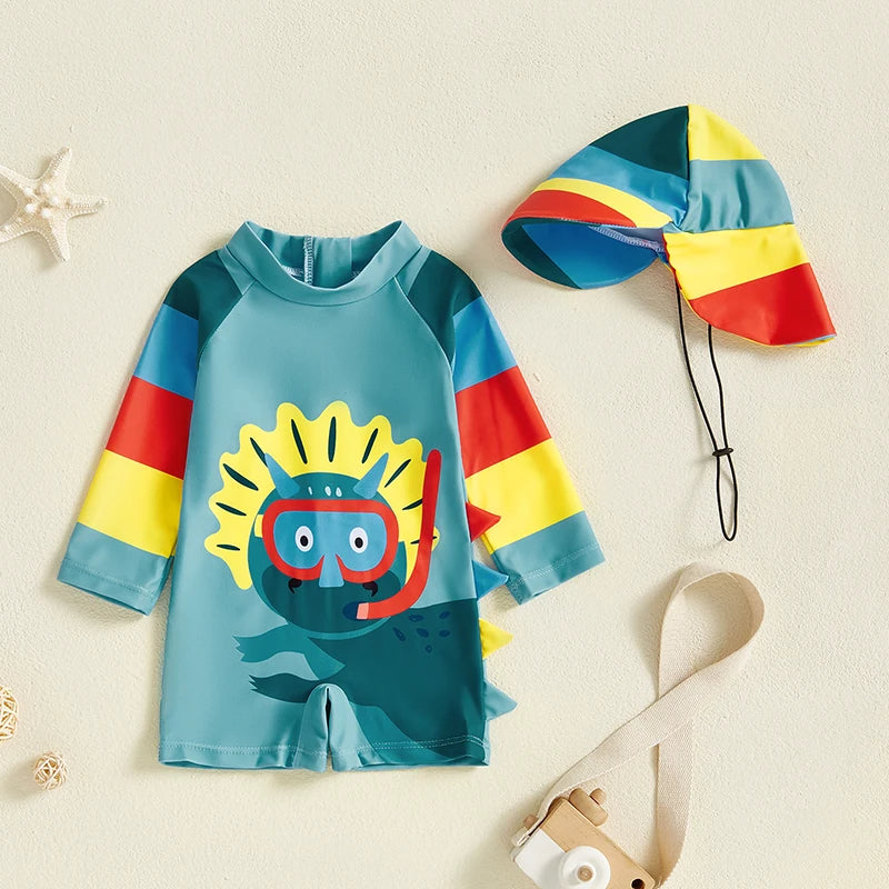 1Pc Funny Dino Onesie 0-2T