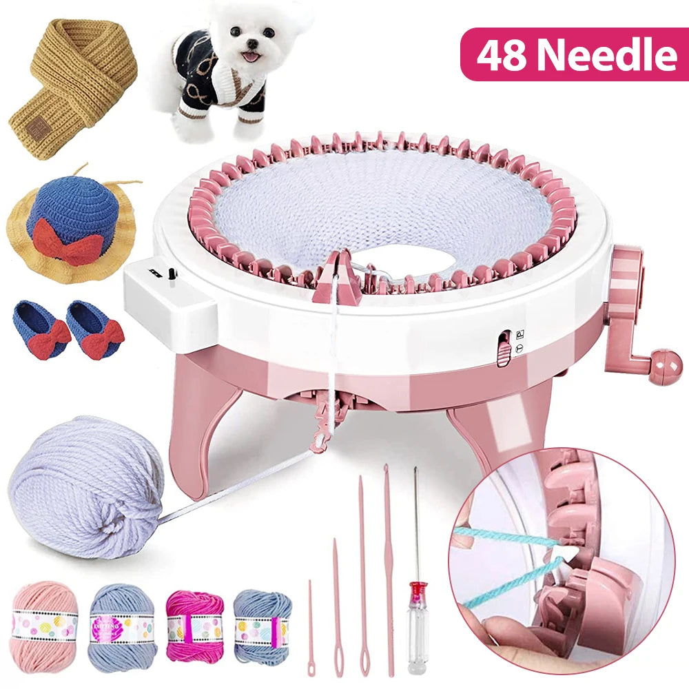 Crochet Machine w/ 48 Needles & Row Counter
