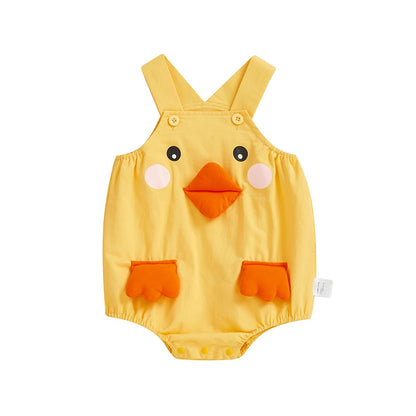 1Pc Duck Overalls 9M-4T