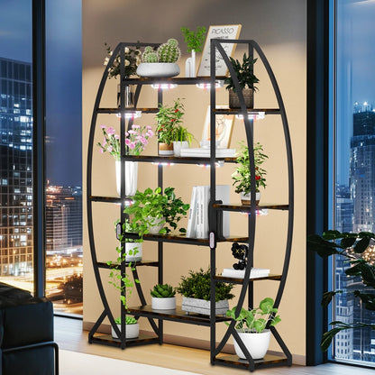 Exquisite Indoor Plant Stand Rack with Grow Lights