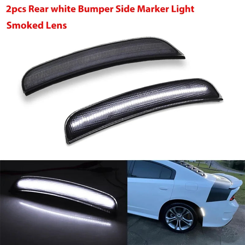 iJDM Front/Rear Bumper Side Marker Replace OEM Sidemarker Lamps For Dodge Charger 15-22