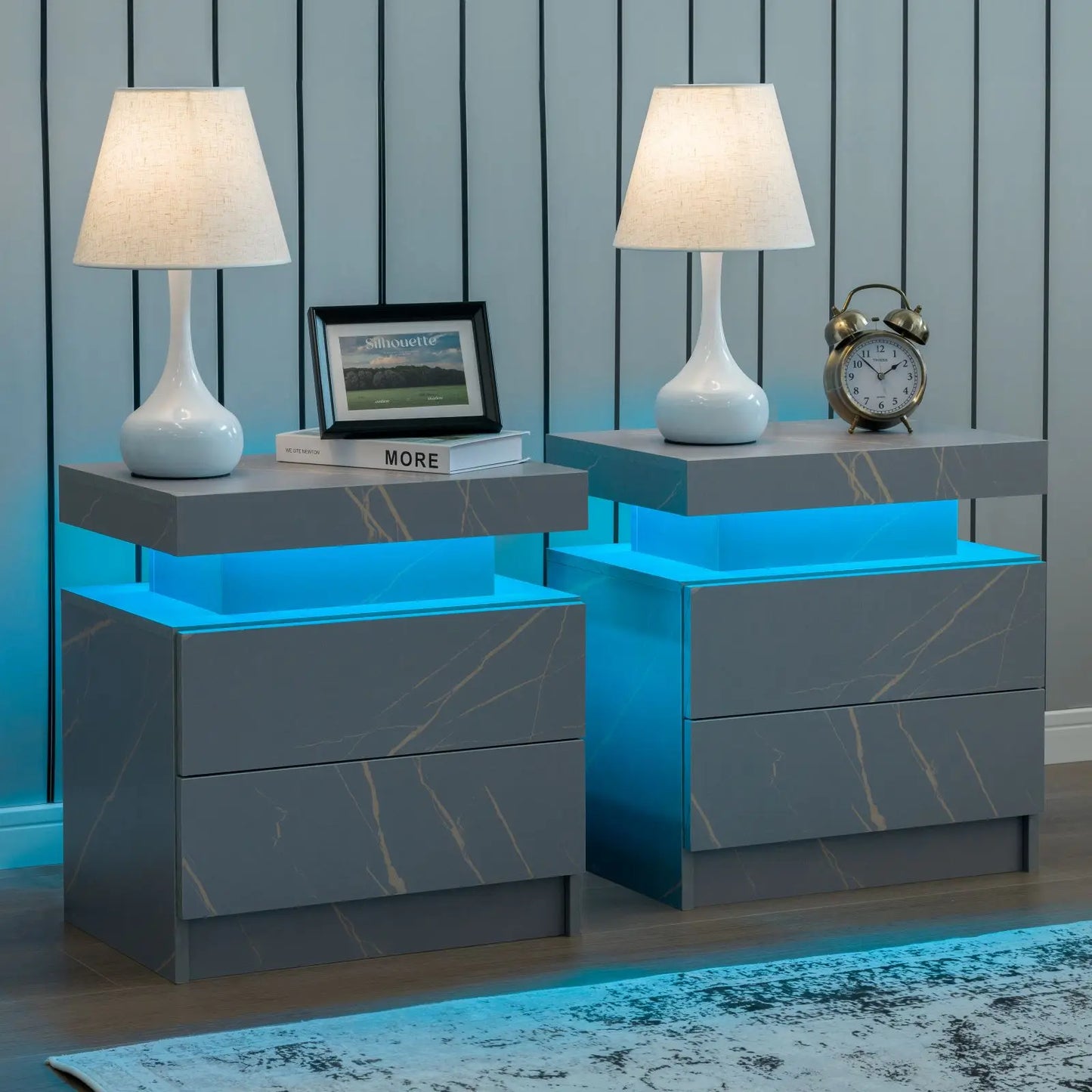 Set Of LED Nightstands