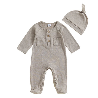 2Pc Double Pocket Onesie N-9M