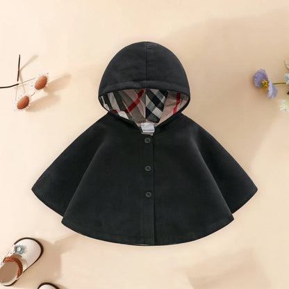 1 Pc Hooded Cape Coat 3M-5Y