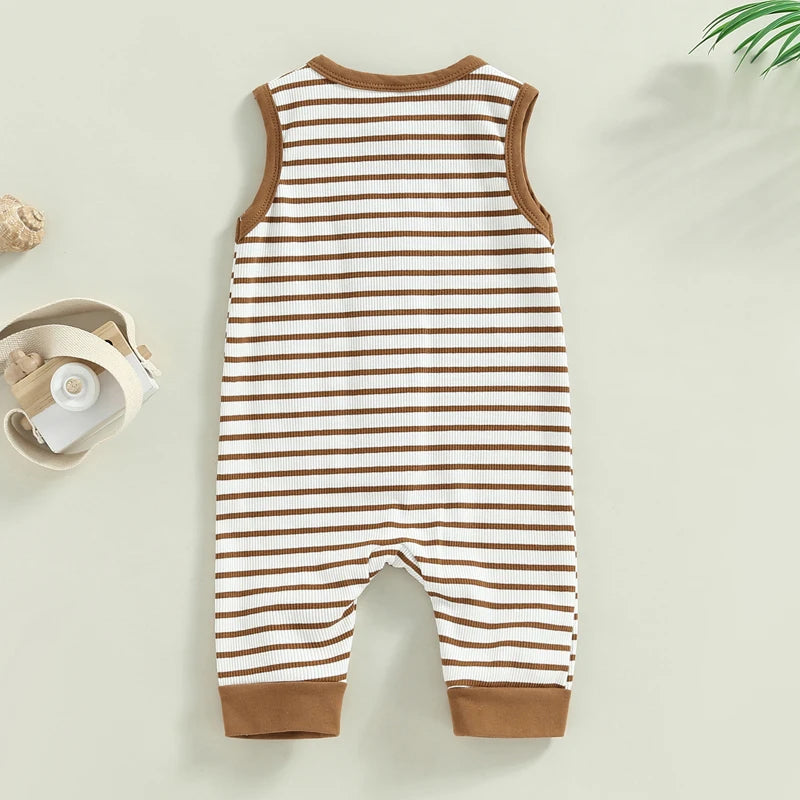 1Pc Striped Onesie 0-18m