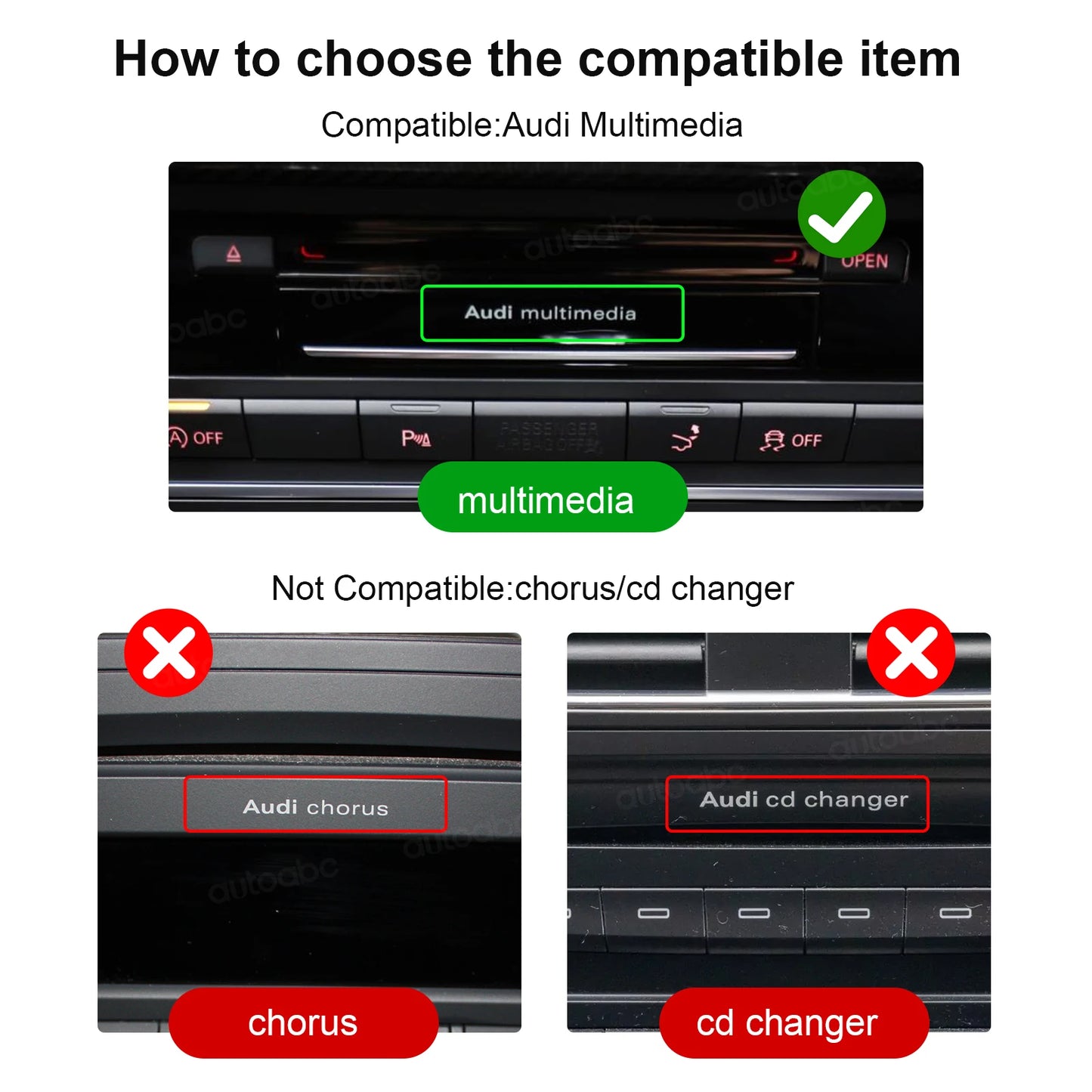 CarPlay Android Auto Interface Adapter For Audi A4 B8 A5 Q5 2009-2016