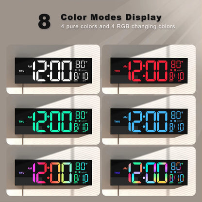 RGB Digital LED Wall Clock