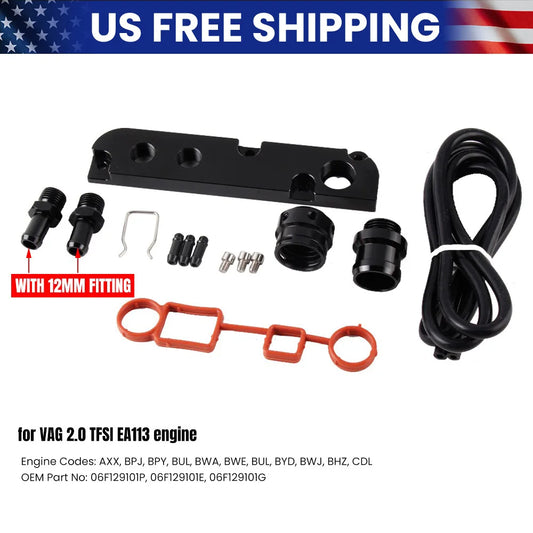 PCV Adapter Set for vw audi SEAT SKODA 2.0 TFSI ea113 gen 1 2