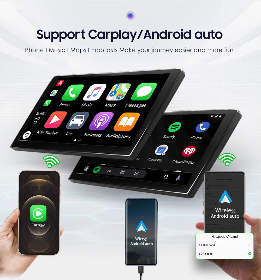 CarPlay Android Auto radio For Audi TT MK2 8J 2006-2014