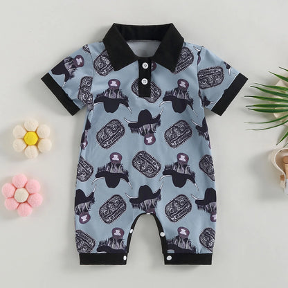1Pc Wild Western Onesie 3-18M