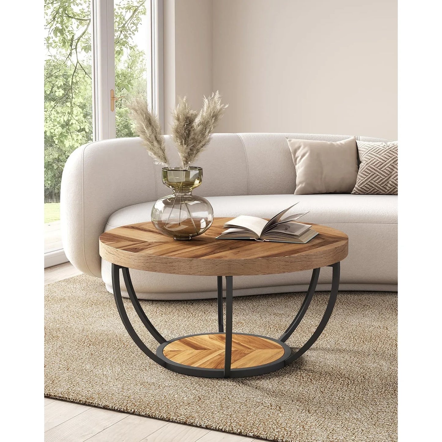 2-Tier Round Coffee Table