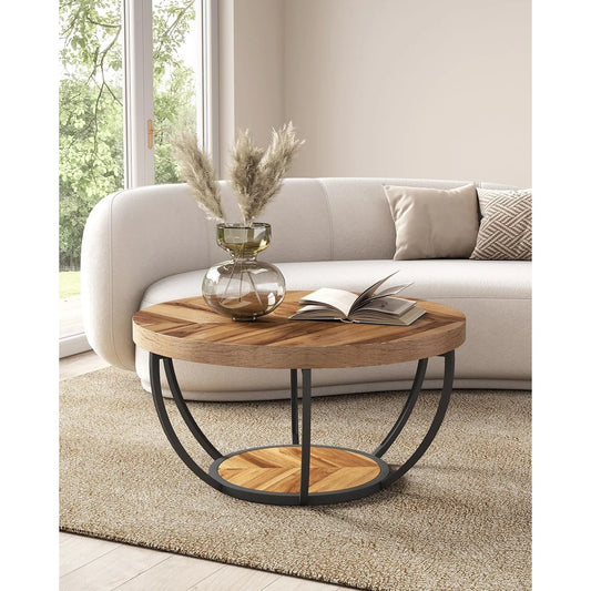 2-Tier Round Coffee Table