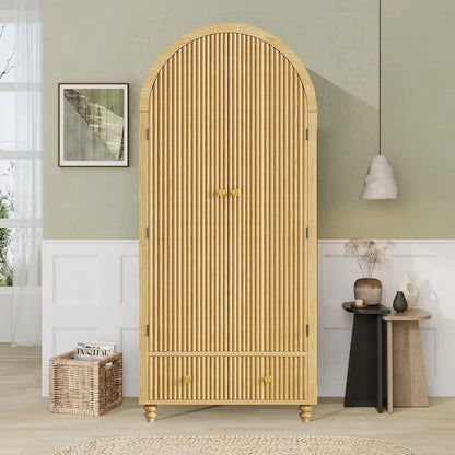 Arched Wooden Closet