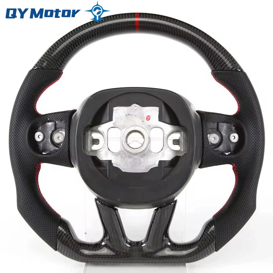 Carbon Fiber Steering Wheel For Dodge Challenger Charger SRT HELLCAT 2015‑2022