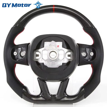 Carbon Fiber Steering Wheel For Dodge Challenger Charger SRT HELLCAT 2015‑2022