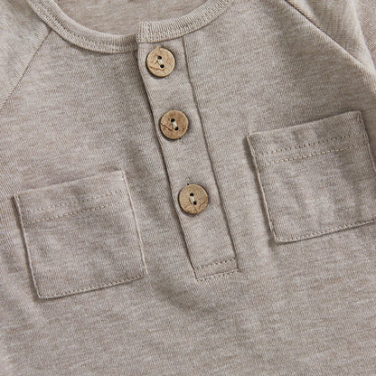 2Pc Double Pocket Onesie N-9M