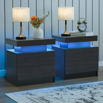 Set Of LED Nightstands