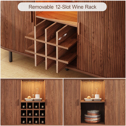 Wine Bar Cabinet w/ LED Light