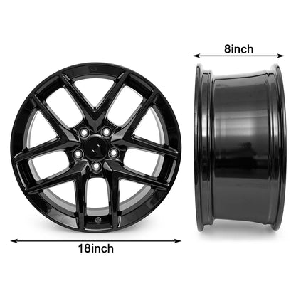 18 x 8 inch Replacement Black Rim for Honda Civic 2016-2024