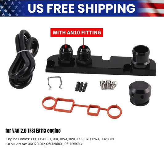 PCV Adapter Set for vw audi SEAT SKODA 2.0 TFSI ea113 gen 1 2
