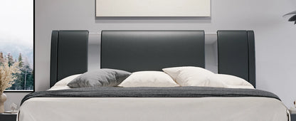 Queen Modern Faux Leather Adjustable Bed Frame