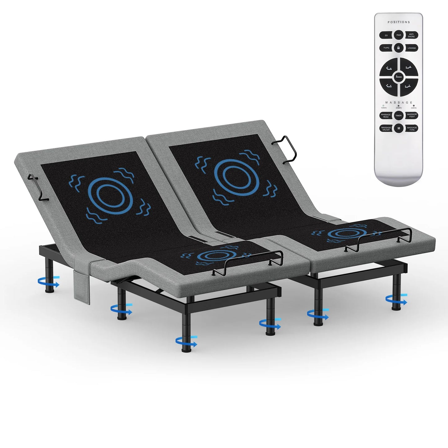Split King Size Adjustable Bed Base Frame