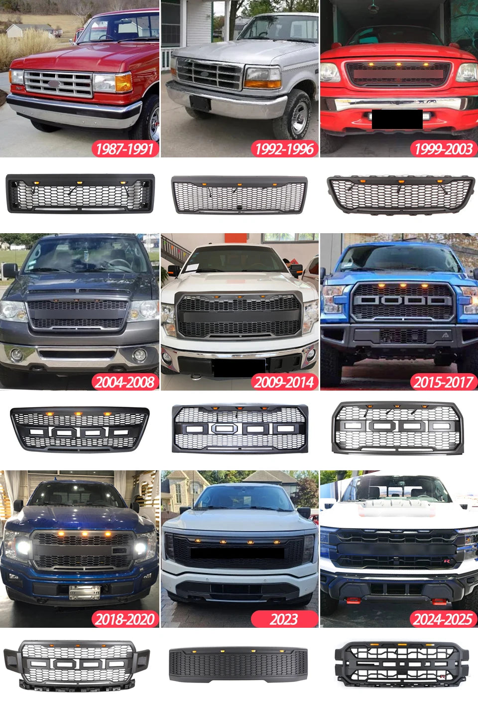 F-150 Front Grill With Led Lights