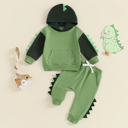 2Pc Dinosaur Sweat Set 12m-4T