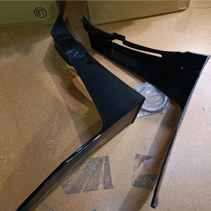 Black Front Bumper Splitters For Ford Mustang 2015-2022