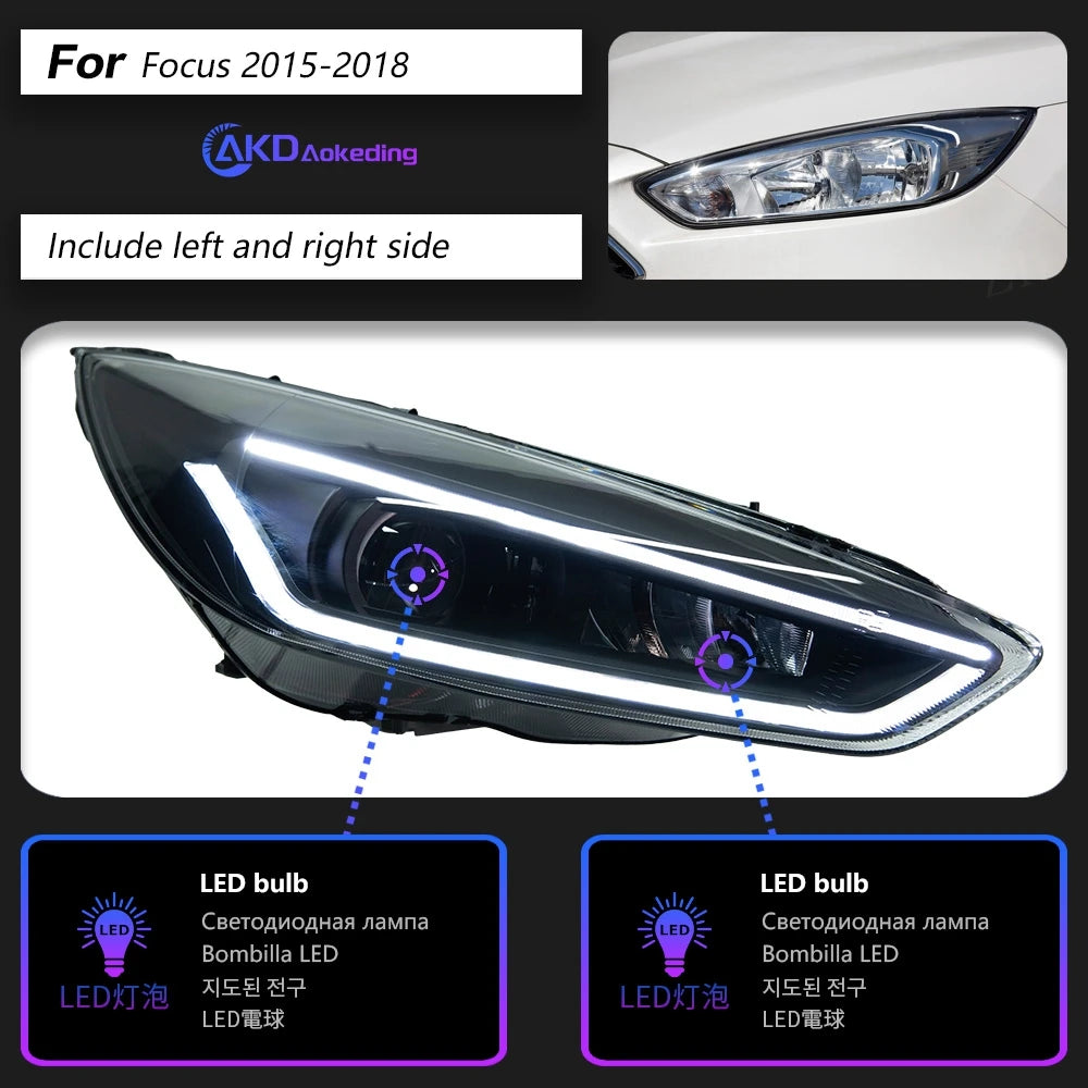 2015-2018 Focus LED Xenon Headlights