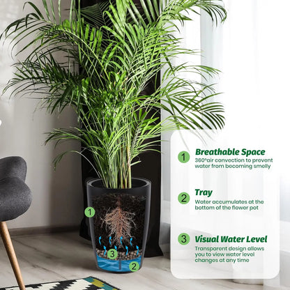 1-Pair Self-Watering Planters