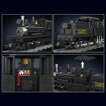 Mould King 12032 Steam Locomotive Building Block Assembly