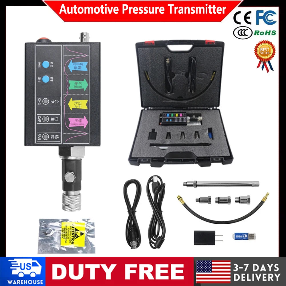 Automotive Cylinder Pressure Transmitter Professional Automotive Pressure Sensor JINHAN JH APT-100 Suitable for Oscilloscope