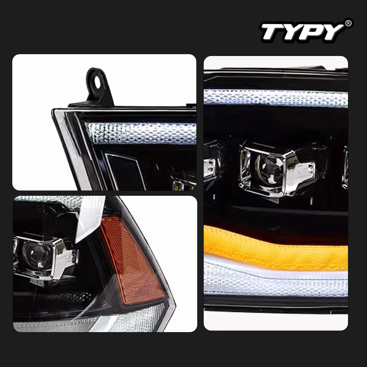 Car Lights For Dodge Ram 1500 Headlight 2009-2019