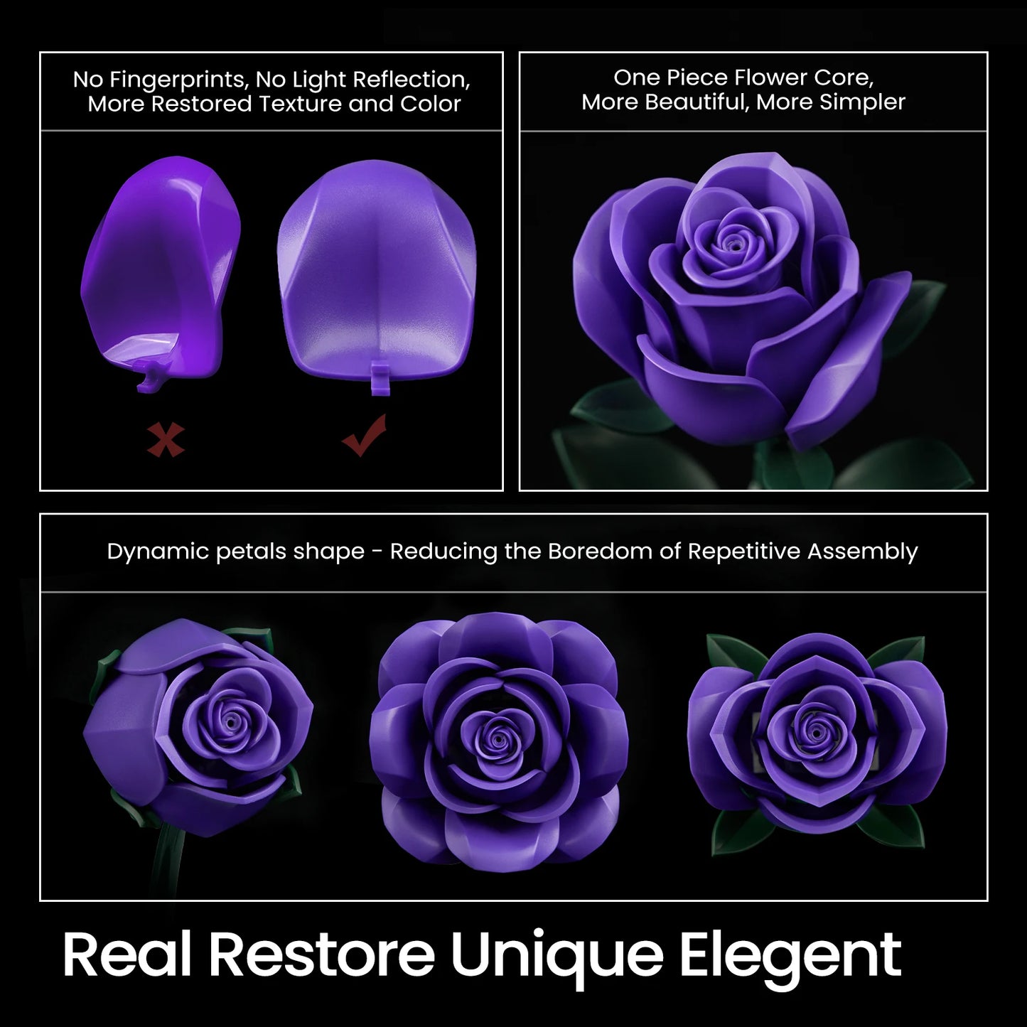 Roses Bouquet Building Set