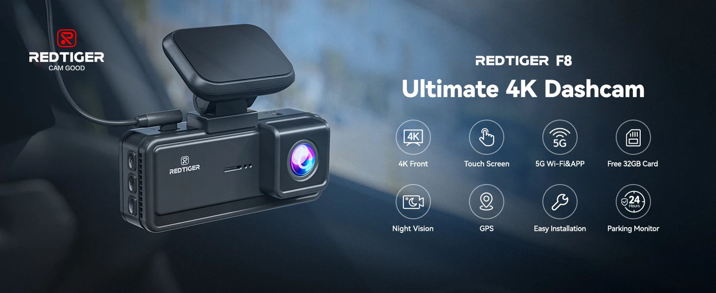 REDTIGER Dash Cam HD 4K